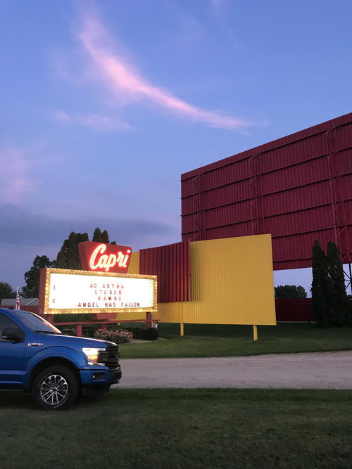 Capri Drive-In Theatre - 2017-2019 Photos (newer photo)